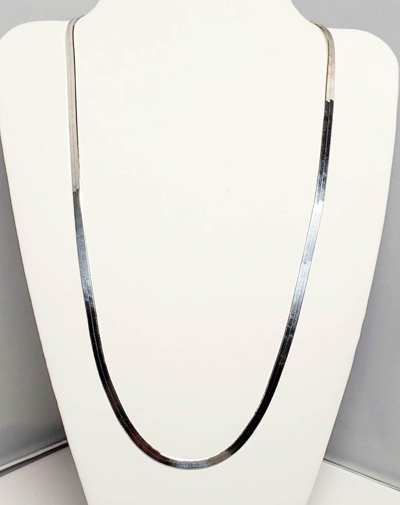 Italy Sterling Silver 18" Herringbone Chain (1 of 4)