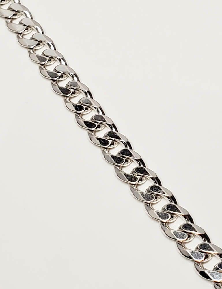HEAVY Italy Sterling Silver 8.5" Curb Chain Bracelet: Please see pics for details as this is the exact item you will receive.Ã‚ Size: 8.5 Inches Measures: 9.3mm wide Weight in Grams: 31.83 Hallmarks & Stamps Include: 925, Italy, IBB Please note: A