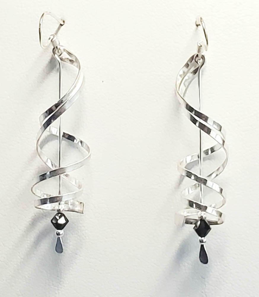 Sterling Silver Spiral Dangle Earrings (1 of 4)