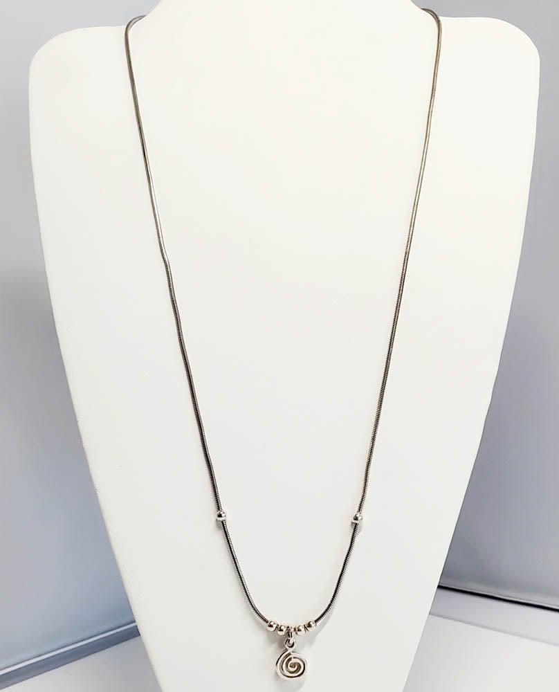 Sterling Silver Treble Clef Necklace 18" (1 of 7)