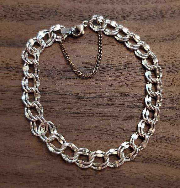 Krementz Vtg Sterling Silver Link Bracelet (1 of 3)