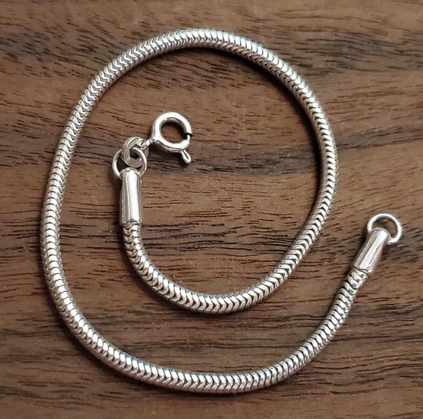 Sterling Silver Snake Chain Bracelet (1 of 2)