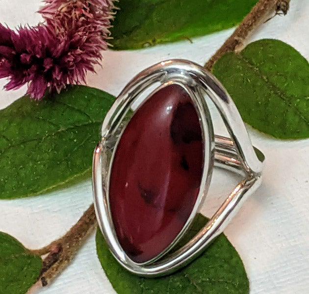 ATI Mexico Sterling Silver Jasper Ring Sz 9 (1 of 6)