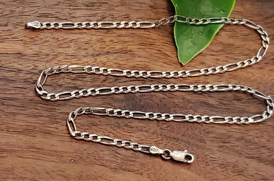 VIOR Italy Sterling Silver Figaro Chain (1 of 4)