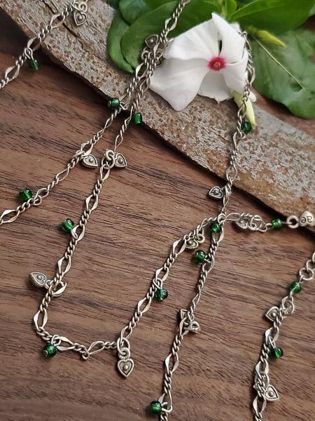 33 Inch Sterling Heart Charm Necklace (1 of 4)