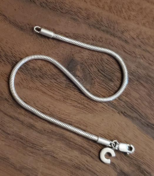 Sterling Silver Snake Chain Bracelet (1 of 3)