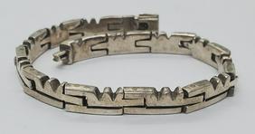Unique Taxco SOLID Sterling Silver Vintage Bracelet (1 of 4)