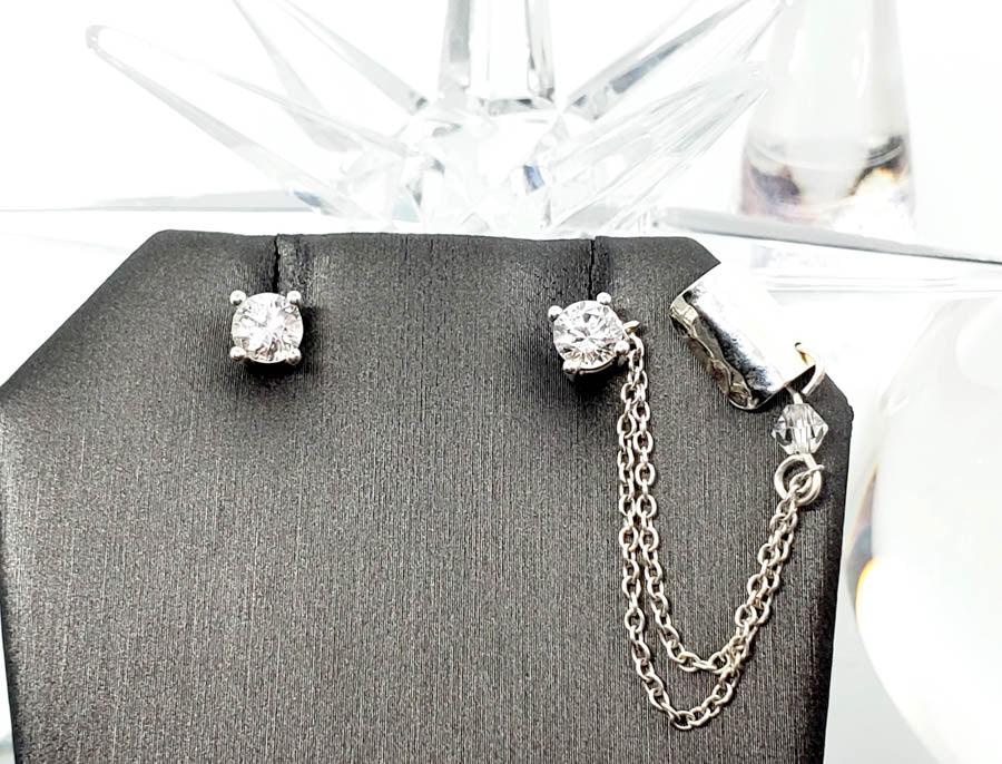 SIGNED Sterling Silver Studs with Ear Cuff Earrings (1 of 6)