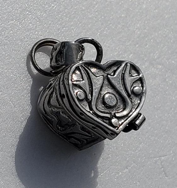 Sterling Silver Prayer Box Pendant (1 of 6)