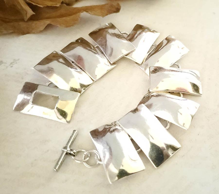 Heavy Sterling Silver Bracelet (1 of 4)