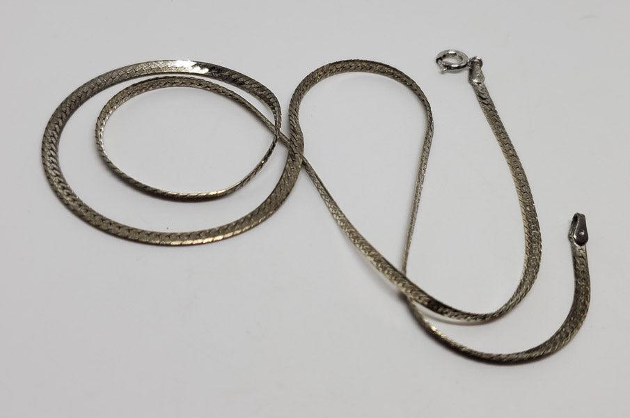 Italy Sterling Silver Herringbone Chain (1 of 4)