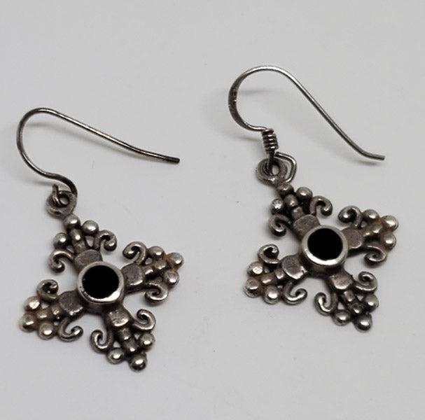 Sterling Silver Cross Earrings: Please see pics for details as this is the exact item you will receive.Ã‚ Item Details: They have a 33mm drop and are 19.5mm wide Weight in Grams: 3.97 Hallmarks & Stamps Include: 925 Due to th