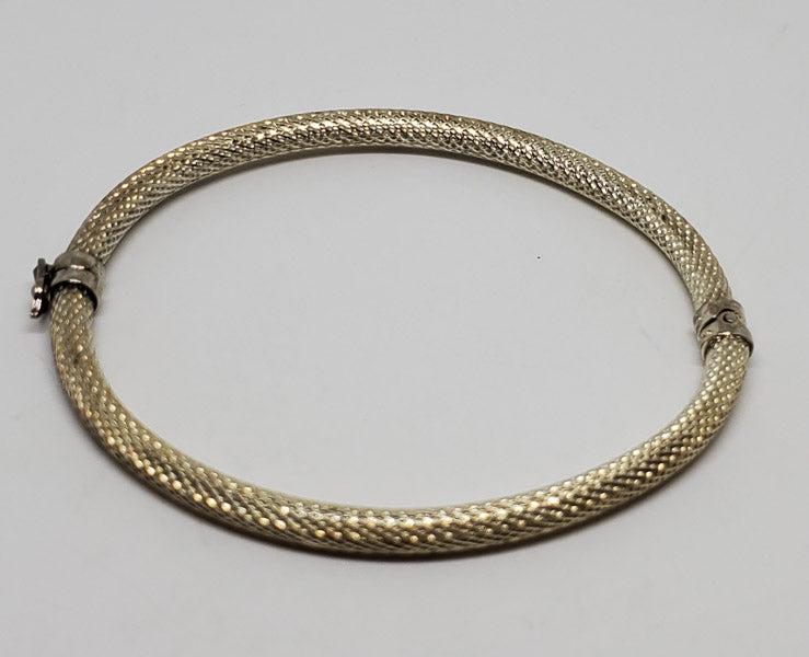 CI Sterling Silver Latch Bangle Bracelet (1 of 3)