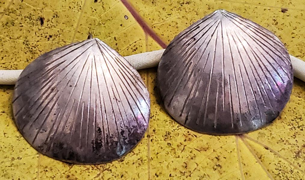 Shell Shaped Sterling Silver Earrings (1 of 4)