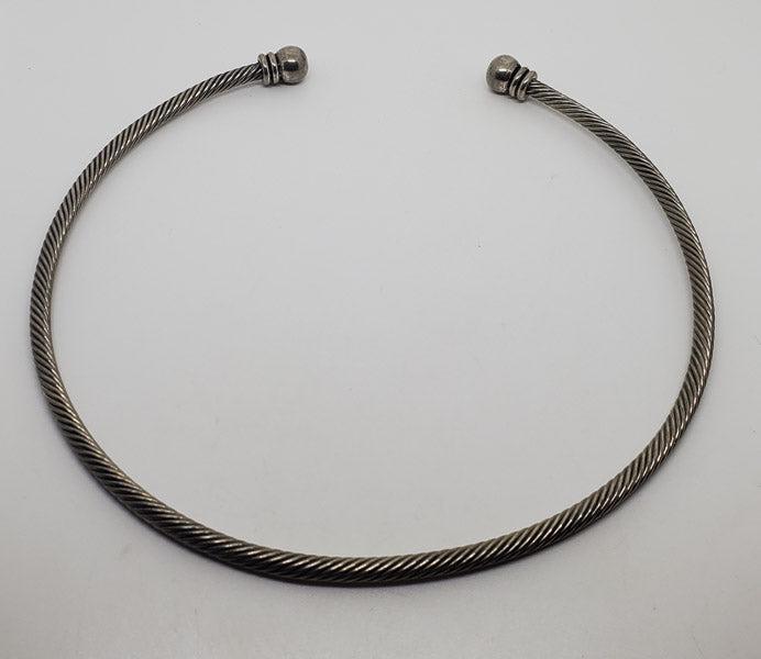 David Yurman Style Cable Collar Necklace (1 of 4)