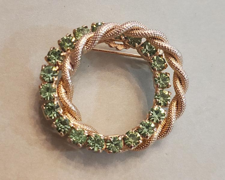 Vintage Uranium Glass Brooch (1 of 4)