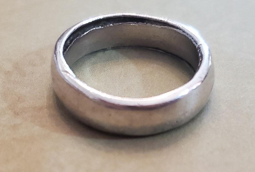 Artisan Sterling Silver Classic Band Ring sz 6 (1 of 3)