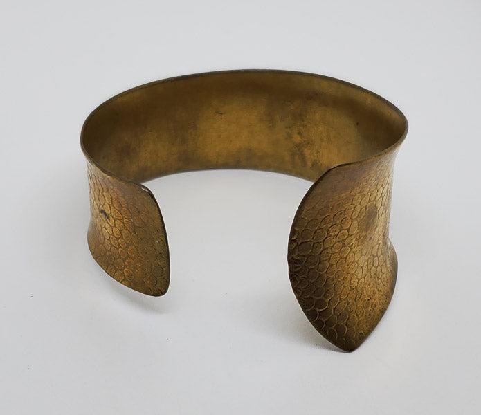 Hammered Brass Cuff Bracelet (1 of 5)