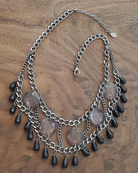 Vintage Robert Rose Necklace: Please review the pictures in detail as they are a major part of our description. The item pictured is the exact item you will receive.Ã‚ Length: 16 to 19 inches Details: Has an appx 2 inch drop Ha