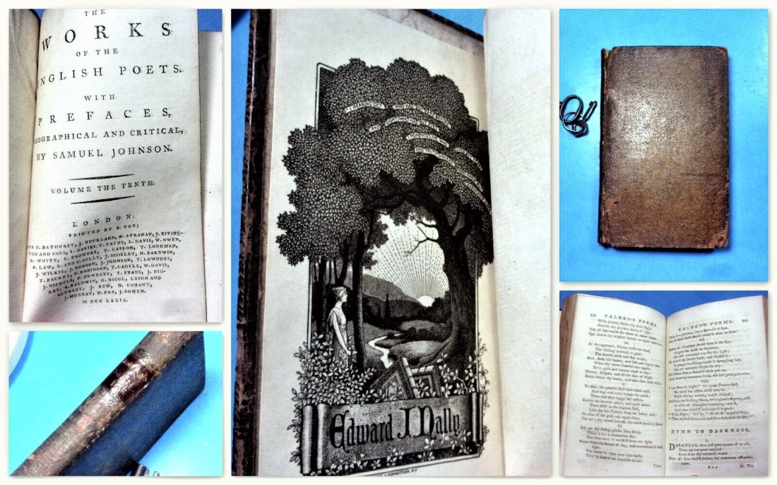 1779 Samuel Johnson Best Poets, 1st Edition 10th Volume: 1779 Samuel Johnson Best Poets, 1st Edition 10th and last volume The Works of the English Poets, with Prefaces, Biographical and Critical, by Samuel Johnson. Lives of the Most Eminent English