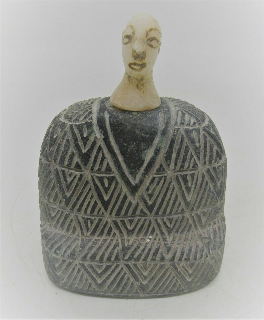 200BC-200AD BACTRIAN SEATED TEMPLE DEITY RARE (1 of 4)