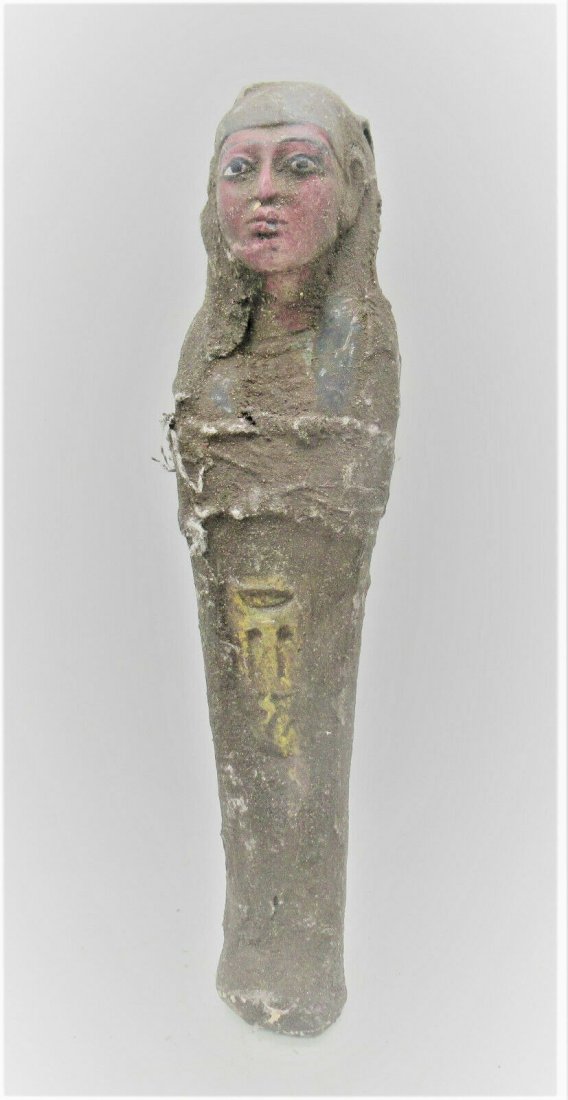 2600 to 2100 + - BCE EGYPTIAN FAIENCE USHABTI SHABTI (1 of 5)
