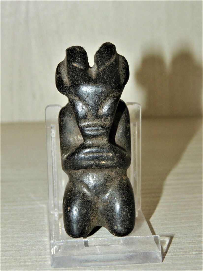 300 BC+ Antique Mongolian Carved Stone figure statuette (1 of 9)