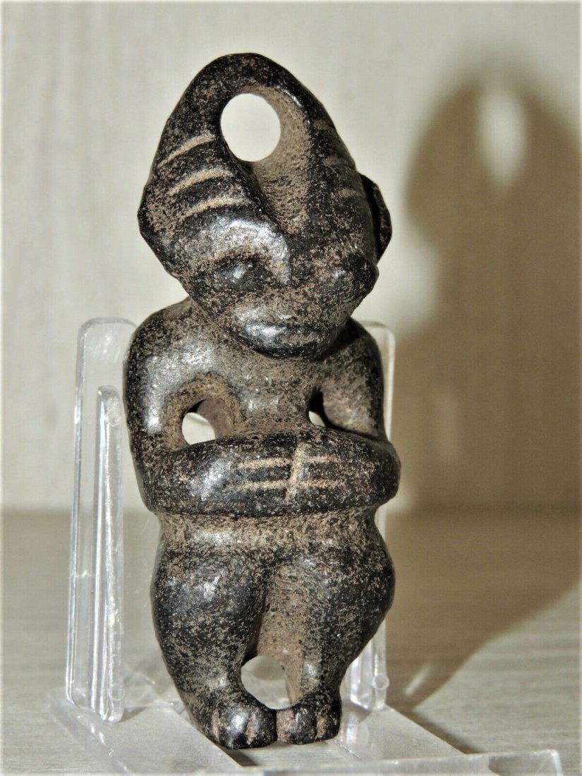 300+- BC Antique Mongolian Carved Jade figure statuette (1 of 10)