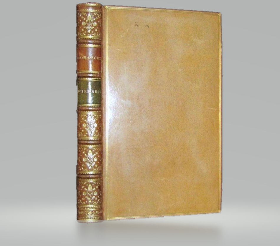 1807, THE BIRTH OF ROMANCE, ISAAC DISRAELI: 1807, THE BIRTH OF ROMANCE, ISAAC DISRAELI FULL LEATHER RIVIERE BOUND LOVERS THE BIRTH OF ROMANCE, THE LOVES OF MEJNOUN AND LEILA PERSIAN ROMAN