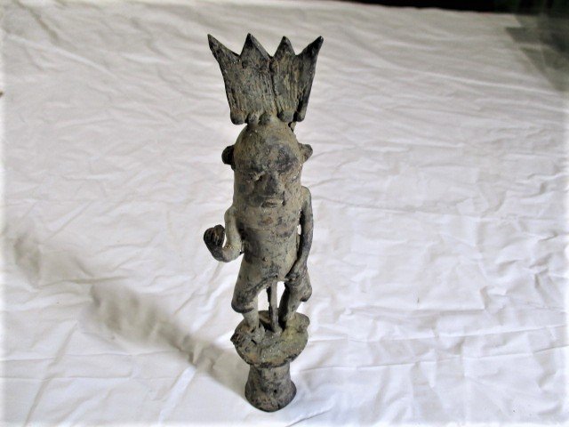 200-300 AD STUNNING EXTREMELY RARE BRONZE STATUE (1 of 6)