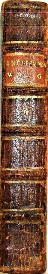 1747 The Independent Whig ,Anti-Pope French,1st Ed Rare (1 of 6)