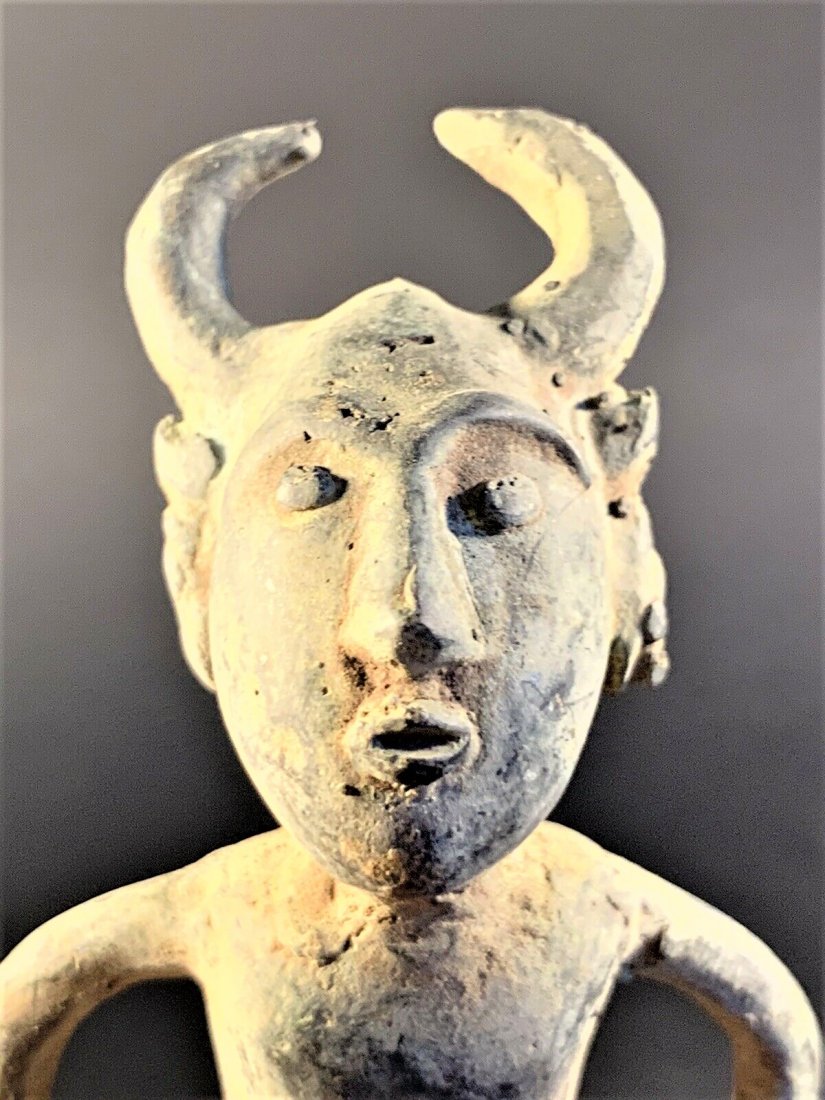 1000 BCE VERY RARE ANCIENT LURISTAN BRONZE HORNED DEVIL (1 of 7)