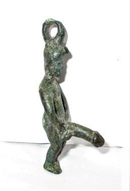 200 - 300 AD ROMAN BRONZE PHALLUS PRIAPUS AMULET (1 of 5)