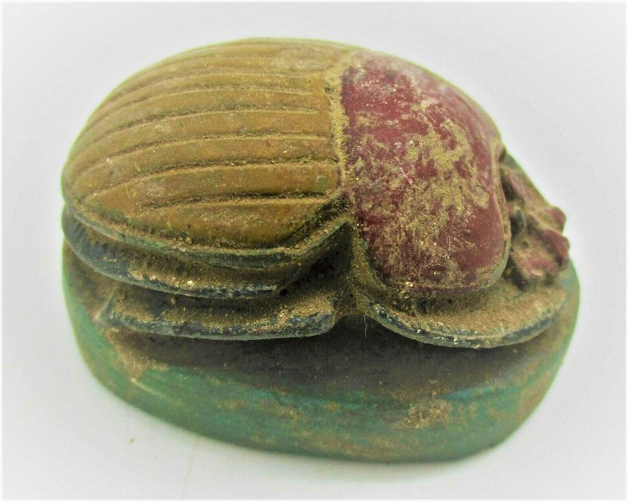 2613-2181 BCE, Egyptian Stone Scarab,Dynasty Bead Seal (1 of 6)