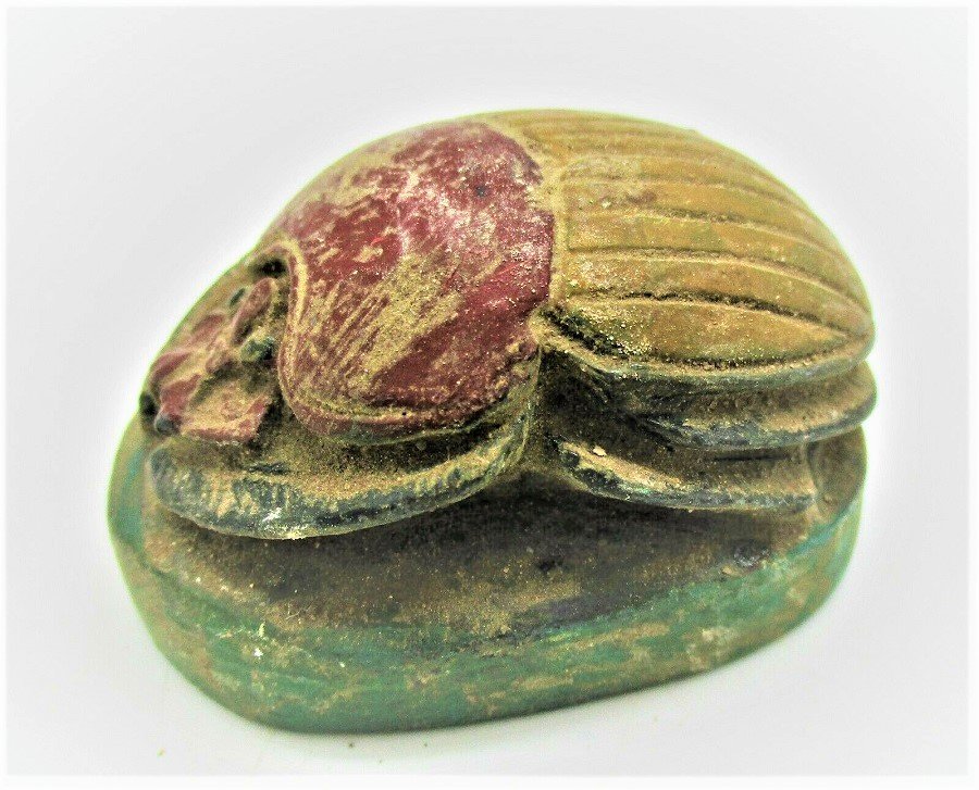 3150-c. 2613 BCE, Early Dynastic Period Stone Scarab (1 of 10)