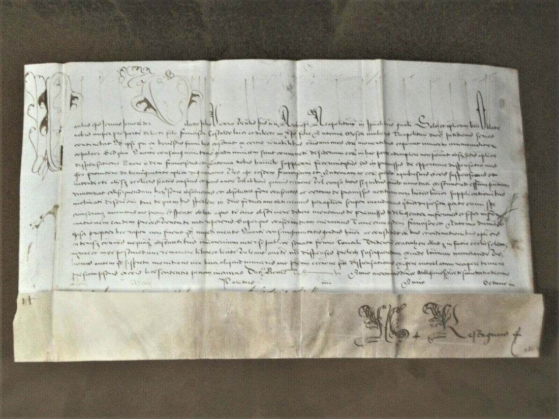 1605+ Pope Paul V, Vatican Papal Bull, Skin Manuscript (1 of 4)