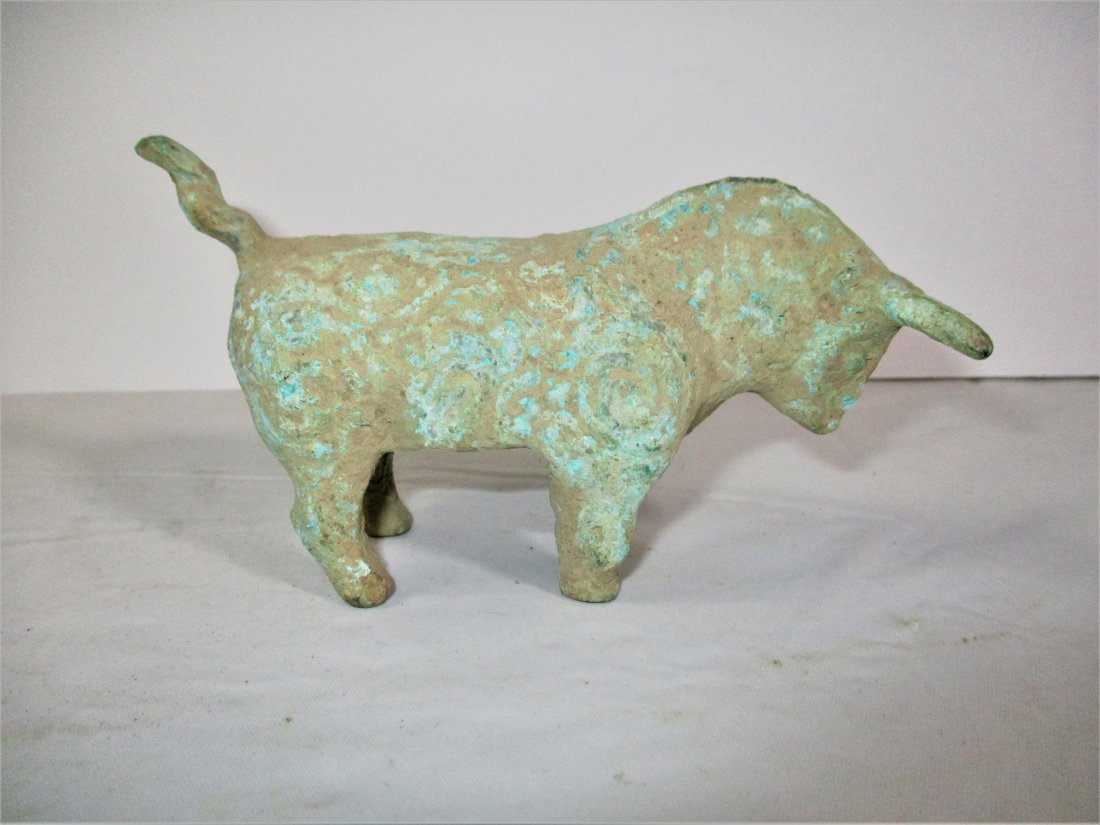 200-300 AD Stunning Extremely Rare Ancient Bronze Bull (1 of 10)