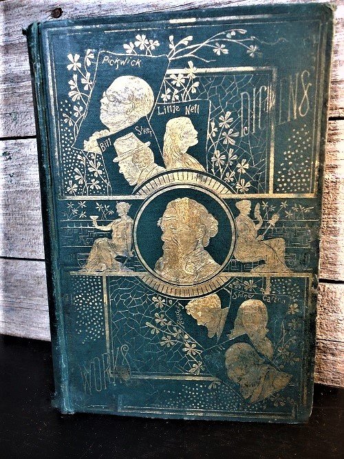 1880 The Works of Charles Dickens, Pickwick,Bleak House (1 of 6)