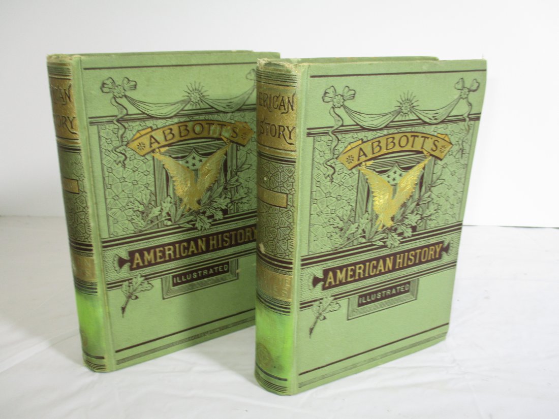 1862-63 Abbots American History, V4 and V5, 1st edition: Abbots American History Series, Volume 4 and 5, 1st edition Special order numbered series Northern Colonies (1862) By Jacob Abbott. Part four of an eight-part series on the history of America from its