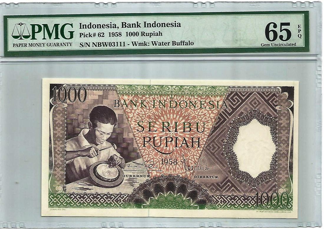 Indonesia 1000 Rupiah Gem UNC (1 of 2)
