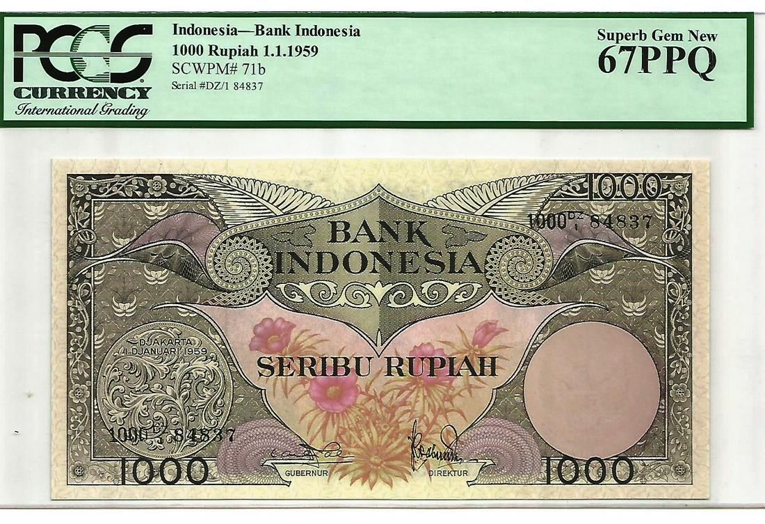 Indonesia 1000 Rupiah Superb Gem New (1 of 2)
