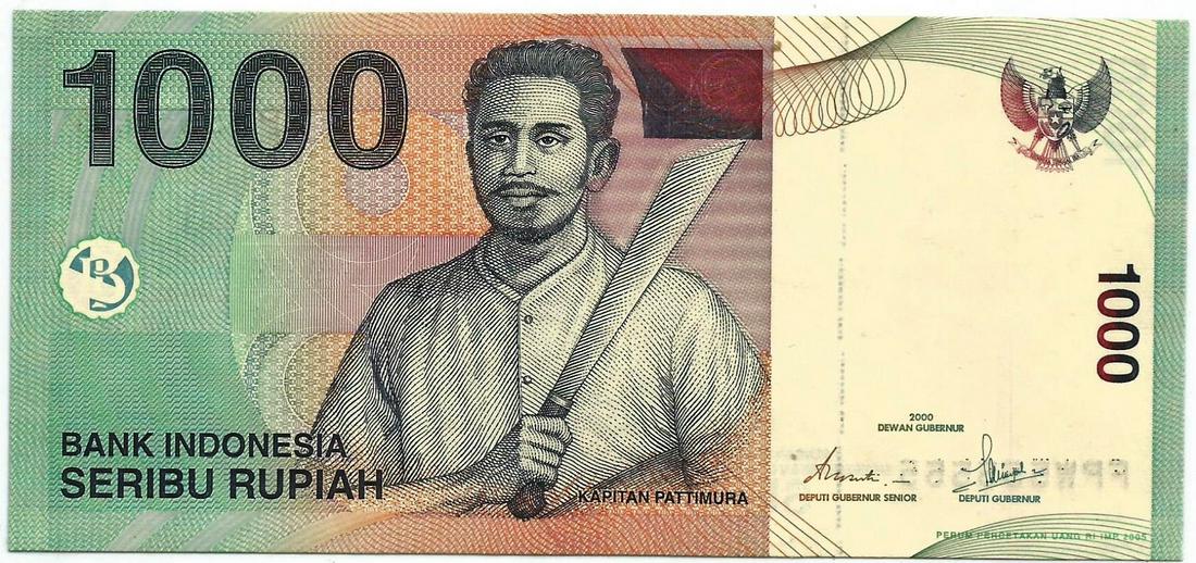 Indonesia 1000 Rupiah UNC Kapt Patimura solid 5 (1 of 2)