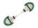 An Art Deco Jadeite, Onyx, Diamond and Platinum Jabot