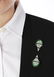 An Art Deco Jadeite, Onyx, Diamond and Platinum Jabot - 2