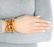 A Retro Citrine and Gold Bracelet, circa 1940 - 2