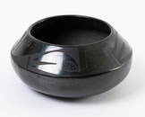 Maria Martinez Pottery Bowl San Ildefonso Pueblo Black