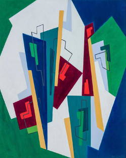 ROGER SELCHOW, American (1911-1994), Abstract, oil on: ROGER SELCHOW American (1911-1994) Abstract oil on canvas, signed lower right "Selchow" 39 x 31 1/2 inches Provenance: A Connecticut Estate. Other Notes: Tags: Abstract, Modern / Contemporary, oil