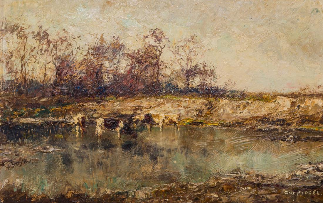 OTTO EDUARD PIPPEL, German (1878-1960), "Herbst", oil (1 of 3)