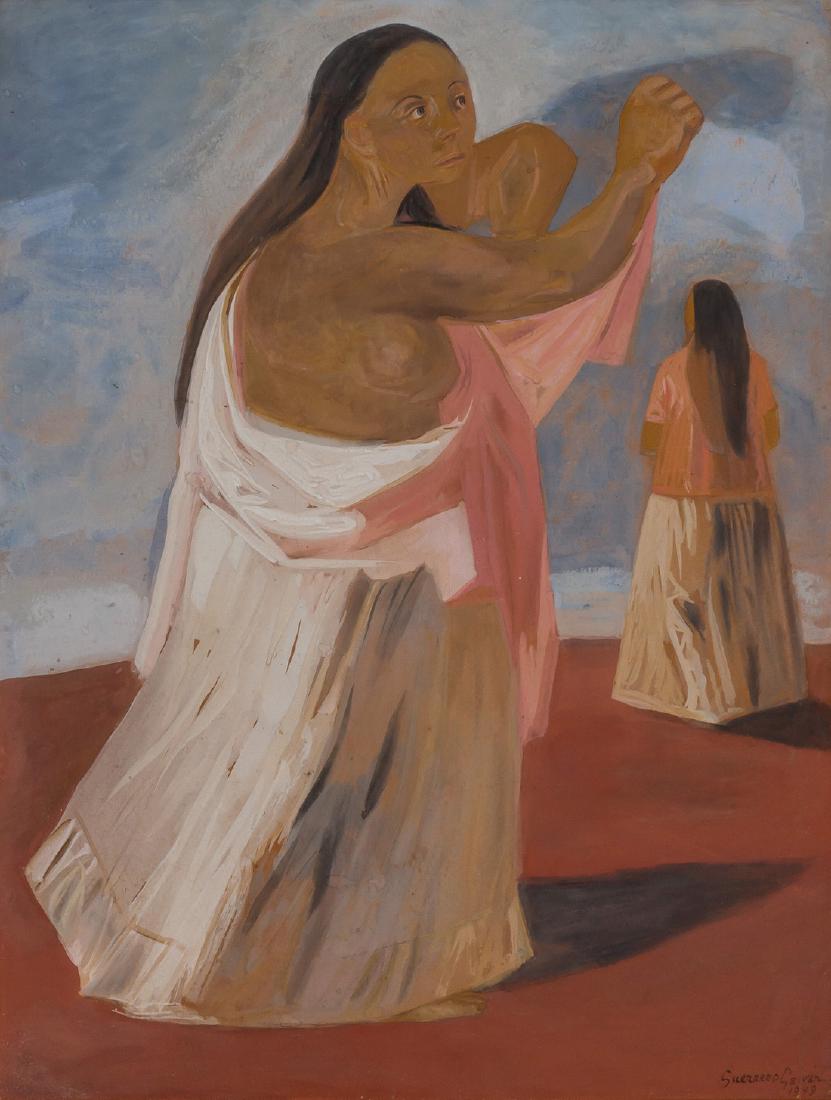 JESUS GUERRERO GALVAN, Mexican (1910-1973), Two Women, (1 of 9)