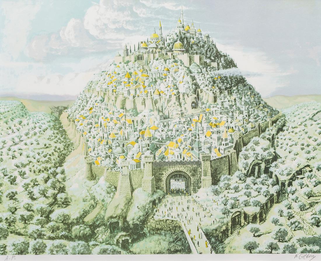 NAHUM GILBOA, Israeli/Bulgarian (1917-1976), Walled (1 of 3)